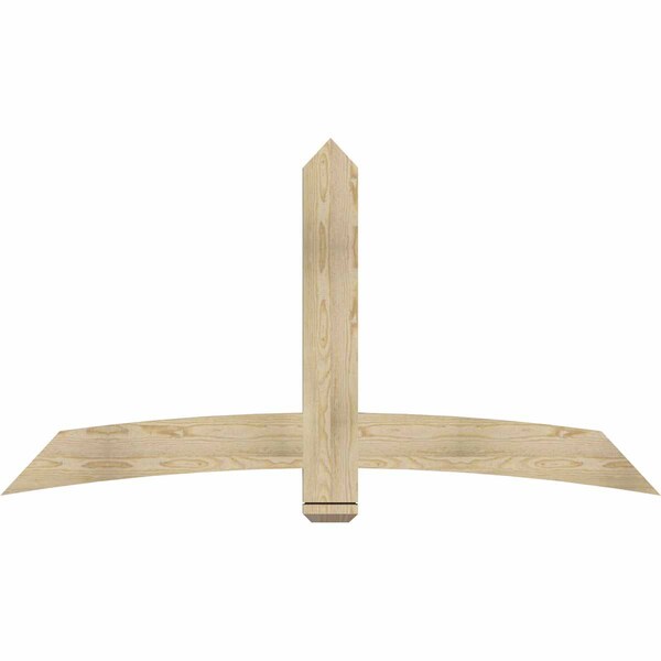 Ekena Millwork Bellingham Rough Sawn Timber Gable Bracket, Douglas Fir, 72"W x 39"H x 2"D x 6"F, 13/12 Pitch GBW072X39X0206BEL00RDF - main